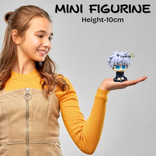 Image of FUNFOB Jujutsu Kaisen Action Figure Collectible for Anime Fans PVC Multicolour | Go-jo Chubby