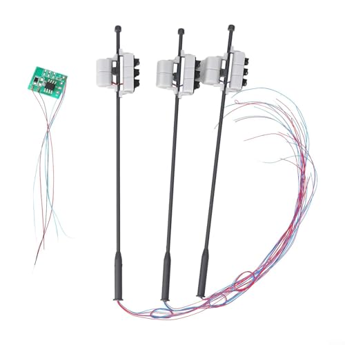 G Gauge - Set di 3 semafori ferroviari con luci LED pedonali