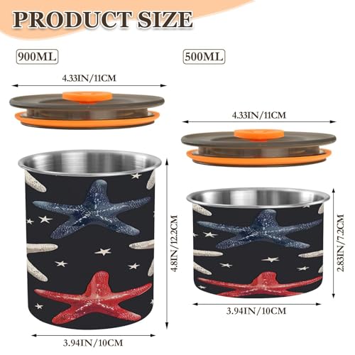 Contenedor de café hermético Qilmy 17oz acero inox miniatura 3