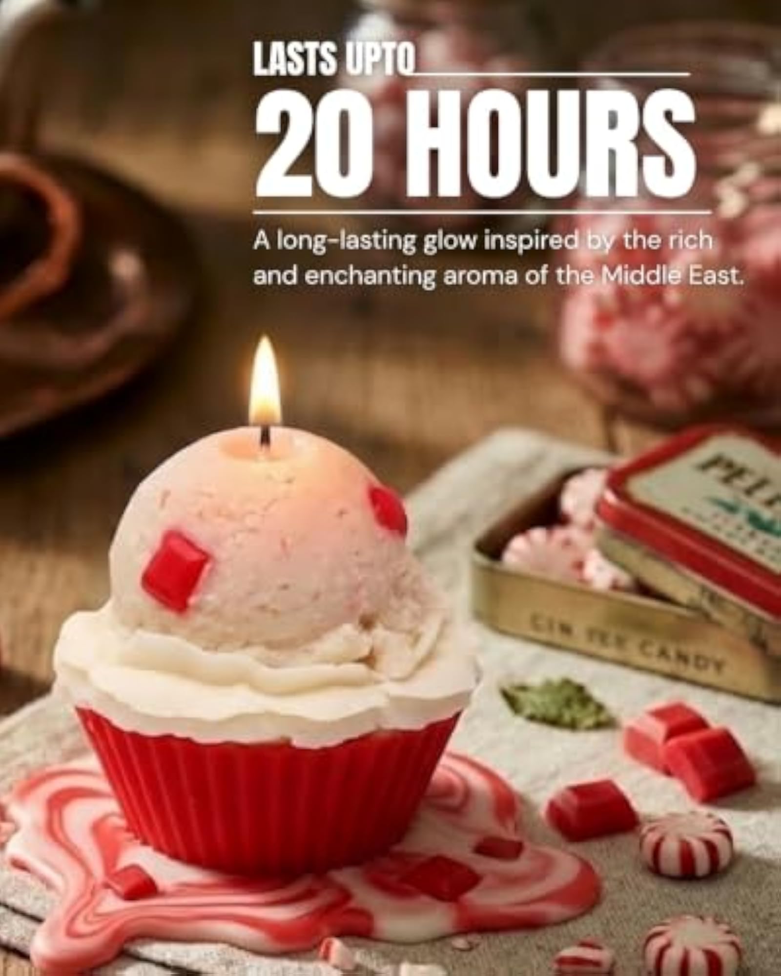 Whipandwick Red Velvet Cupcake Scented Candle