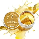 GuardianLink Under Eye Patches, 24K Gold Under Eye Mask for Puffy Eyes, Dark Circles, Bags & Wrinkles with Collagen, Relieves Pressure and Reduces Wrinkles, Hydration for Women & Men, (60 Pcs)