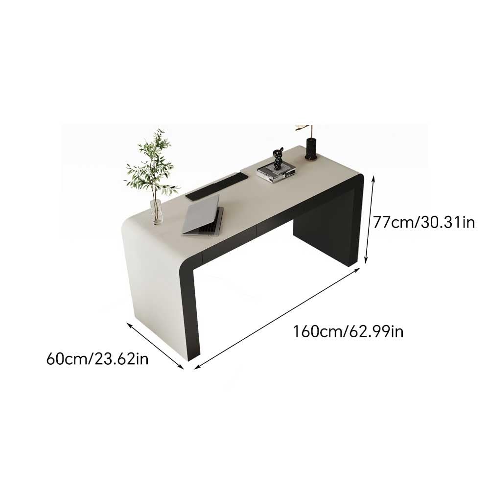 Schreibtisch Einfache Arbeitszimmermöbel aus Holz for Zuhause, geeignet for Firmenbüro-Arbeitsplätze Büro Desk(160cm)