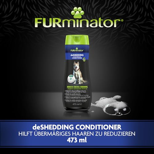 FURminator deShedding Hunde-Conditioner - Premium Conditioner für weiches und glänzendes Fell, reduziert lose Haare, 473 ml