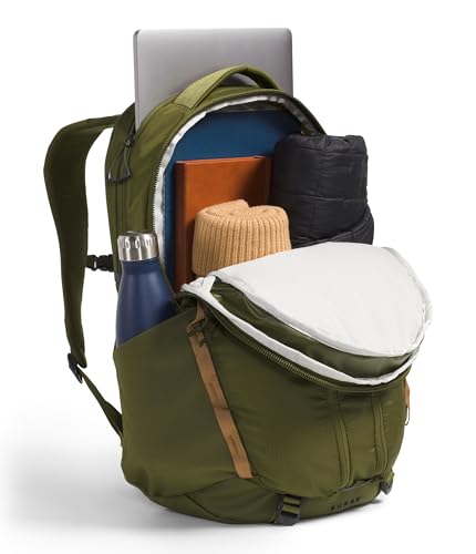 Image of The North Face Women's Surge Commuter Laptop Backpack - PFAS Free, Forest Olive /Utility Brown, One Size