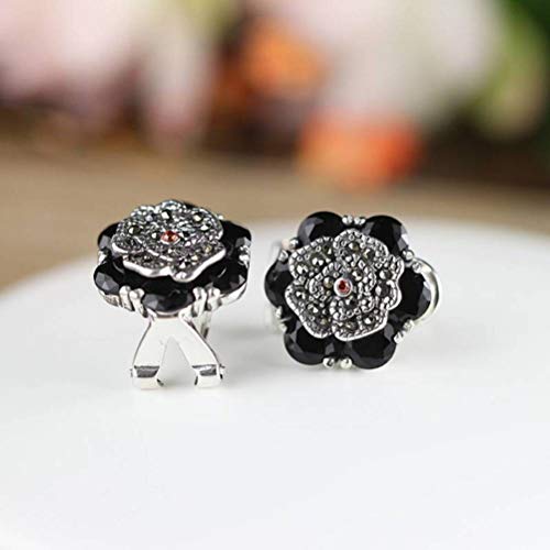 Boucles d'oreilles grenats rouges anti-allergie, clous d'oreilles confortables