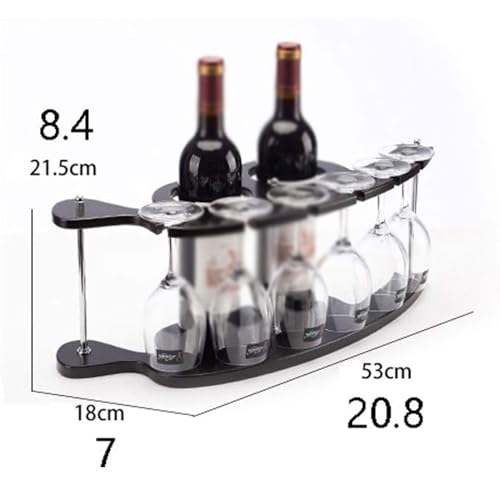Soporte para botellas de vino de madera para 2 botellas miniatura 2