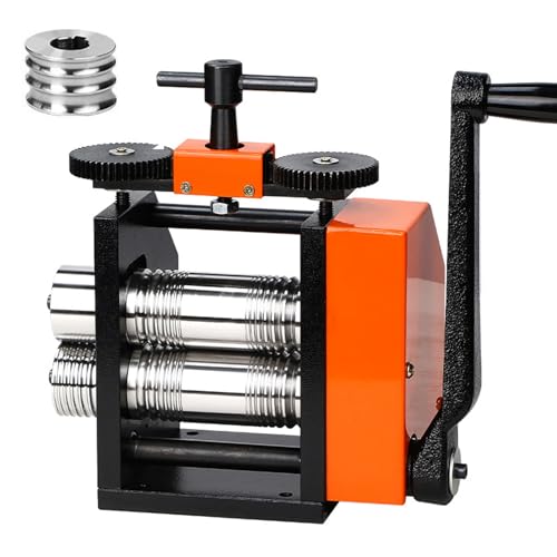 Machine multifonction à manivelle de laminoir en acier pour or et métaux