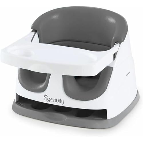 Ingenuity Baby Base 2-in-1 Seat - Slate - Booster Feeding Seat