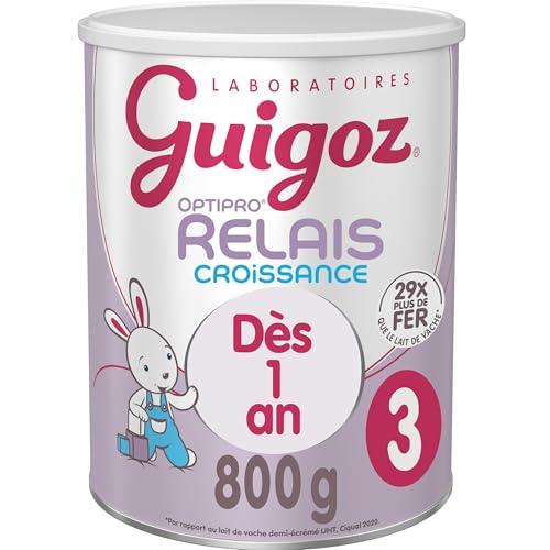 Guigoz Optipro Relais 3ème âge Croissance Lait Bébé - 800g
