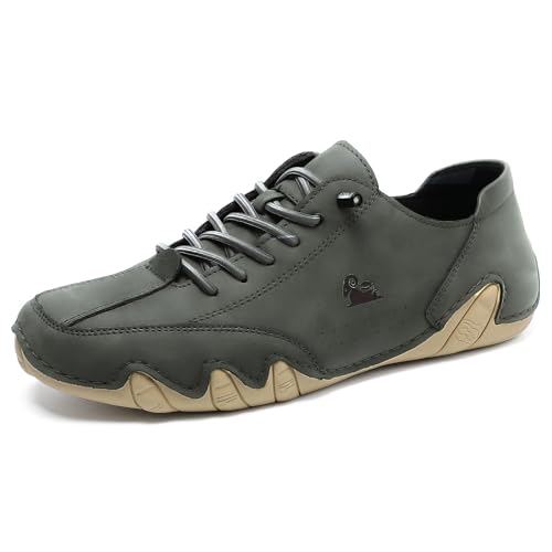 Image of Driving Shoes for Men Casual Slip Ons Mens Fashion Shoes Comfort Handmade Chukka Dress Casual Shoes
