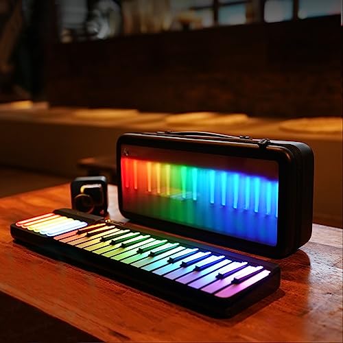 Piano électrique coloré intelligent, apparence élégante, éclairage coloré, 29 + 6 touches, programmable, débutants professionnels enfants adultes maison, clavier MIDI (Color : White) - Les Beatles, Paul McCartney, John Lennon, RIngo Starr, George Harrison Piano électrique coloré intelligent, apparence élégante, éclairage coloré, 29 + 6 touches, programmable, débutants professionnels enfants adultes maison, clavier MIDI (Color : White) – Image 4