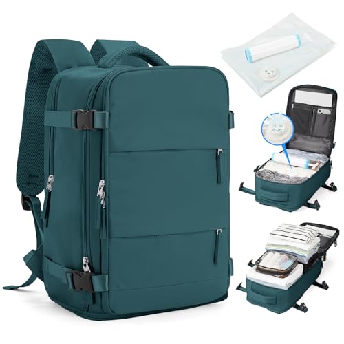 SZLX Vakuum Rucksack Handgepäck Damen, Airbag Rucksack Vakuum mit Vakuumsystem für Reisen, Ryanair Vacuum Reiserucksack mit Pumpe Wasserdicht Herren Vakuumkoffer