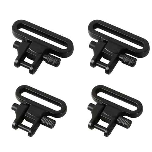 Quick Release Sling Swivel Soporte Adaptador Metal Rápido Pistola Desmontable Correa Sling Montaje Anillo, Eslabón Giratorio Tactical Bolt Studs Tornillos Giratorios Resistentes para Máquina