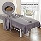 Morbuy Massageliege Laken mit Gesichtsloch, Handtuch für Massageliege, Waschbare Atmungsaktiv Weich Mikrofaser Gesichtsauflage für Massageliege für Schönheitsbett Spa Schönheit (210x120cm, Grau)