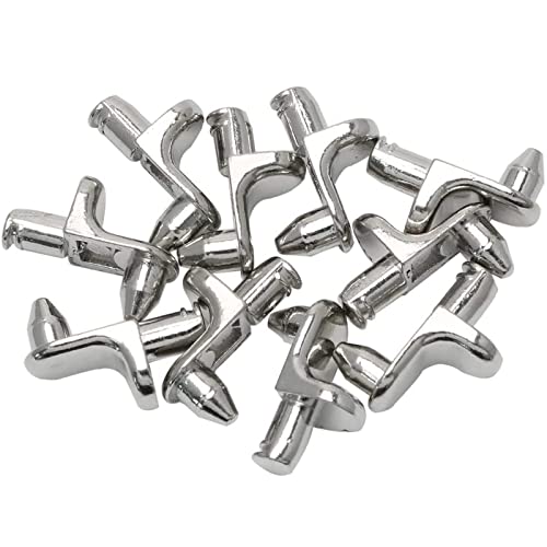 VIEVRE 20 Stück Einlegeboden Halter, Regalbodenträger L Form, Bodenträger 5 mm, Halter für Einlegeböden, für Küchenschrank, Bücherregal, Schrank, Möbelschrank