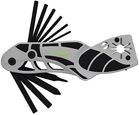 HME Compact Lightweight Hunting Pocket Multi-Functional 14-in-1 Handheld Archery Multi Tool – Wrench/Broadhead Sharpener Combo