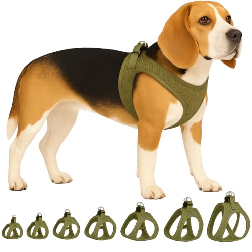 Hundegeschirr - hundegeschirr mittelgroße Hunde - L - Flamingo Harness Step&Go Bento Kaki