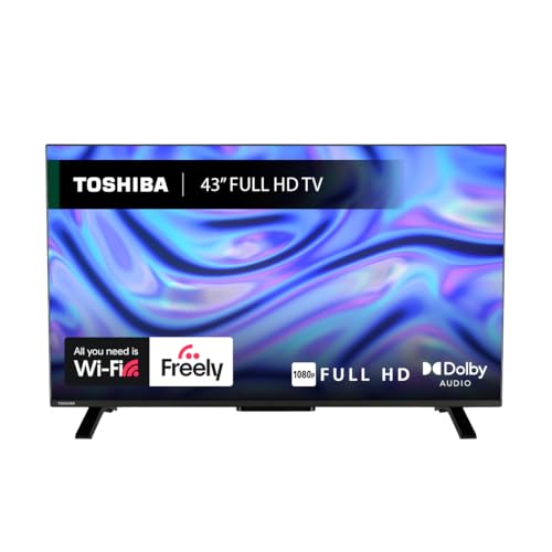 Toshiba 43”LV2553DB Full HD Smart VIDAA TV, HDR, Freely, Disney+, Prime Video, Netflix, Dolby Audio, Works with Alexa, Works with Google Assistant, VIDAA Voice 2025