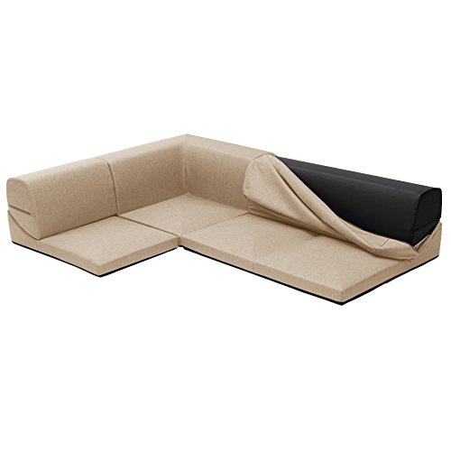 セルタン 日本製 カバーが洗える コーナーソファー 和楽のIMONIA 3点セット ダリアンベージュ A573a-560BE