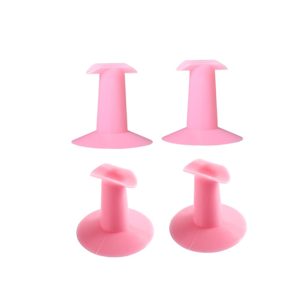 Soporte de plástico para dedos, soporte profesional para arte de uñas, para salón de pintura, soporte práctico de accesorios de diseño de suministros (paquete de 4)
