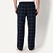 Amazon Essentials Men's Flannel Pajama Pant, Navy/Black Plaid, Large