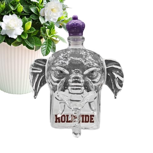 Decantador de Elefante – Botella de Whisky Animal Creativa, Recipiente de Licor | Garrafa de Vino Transparente Decorativa, Regalo para Hombres, Esposo, Padre, Abuelo, Novio
