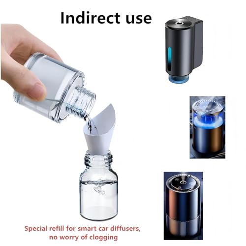 Image of Car Air Freshener, Smart Car Air Freshener Perfume Refill,1.69 fl oz / 50 ml, lasts 2-6 months, Hotel-style fragrance (Vanilla)