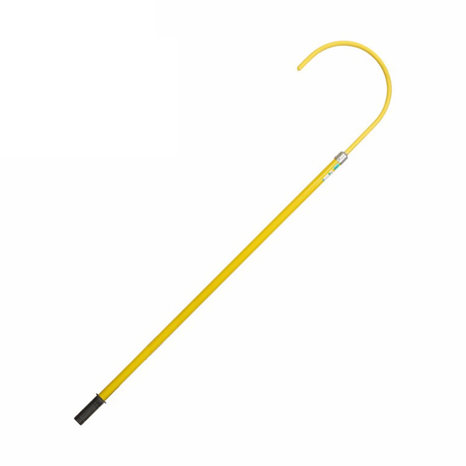 HYQOUKLR Telescopic Insulated Rescue Hook, Insulated Rescue Hook Non-Slip Handle Substations Fire Brigades Construction Green 1-3m(1m/3.3ft)