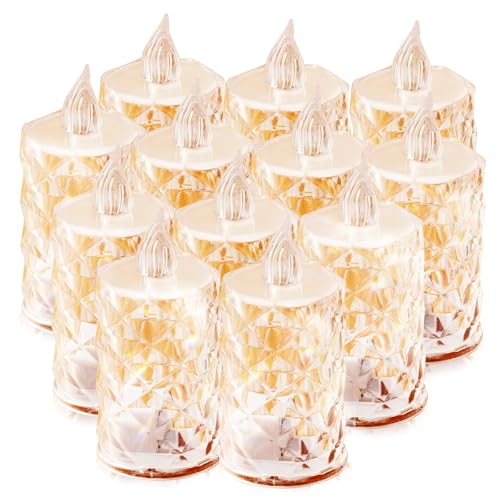 Battery Operated Tea Light Candles - Safe & Long Lasting