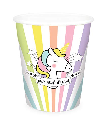 Scrapcooking 8 Unicorn Cups 25 cl