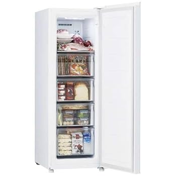 Amazon | ハイアール|Haier JF-NUF107A（W） [冷凍庫 前開き