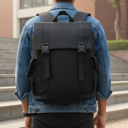 Image of NERTZ Backpack 15.6 Inch | Water-Resistant, Anti-Theft | Lightweight Business & Travel Backpack with Laptop Compartment, Multiple Pockets & Luggage Strap | Office,College & Daily Commute