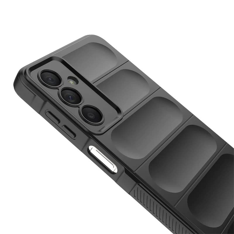 Image of Spazy Case Samsung Galaxy F15 5G / M15 5G Back Cover | Rubber Case with Soft Silicone + Smooth Surface Protective Back Cover for Samsung Galaxy F15 5G / M15 5G - Black