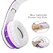 immagine 1OXENDURE Wireless Bluetooth cuffie pieghevoli per bambini bambino leggero portatile auricolare con microfono Sport Cuffie Hi-Fi Audio Volume (Viola)