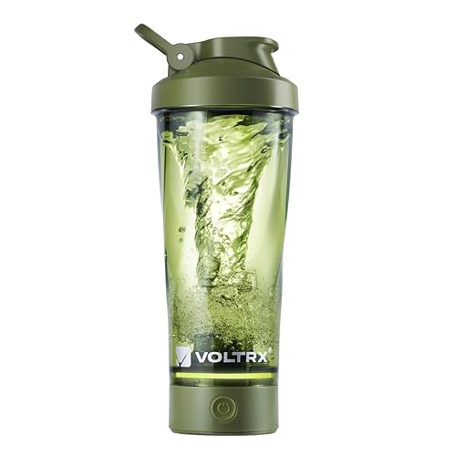 Image of VOLTRX Premium Electric Protein Shaker Bottle, Made with Tritan - BPA Free - 24 oz Vortex Portable Mixer Cup /USB C Rechargeable Shaker Cups for Protein Shakes