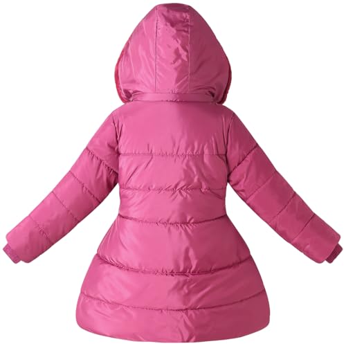 Girls Fleece Winter Jacket Coat with Hooded for 4-10 Years Cute Sherpa Lined Clothes2