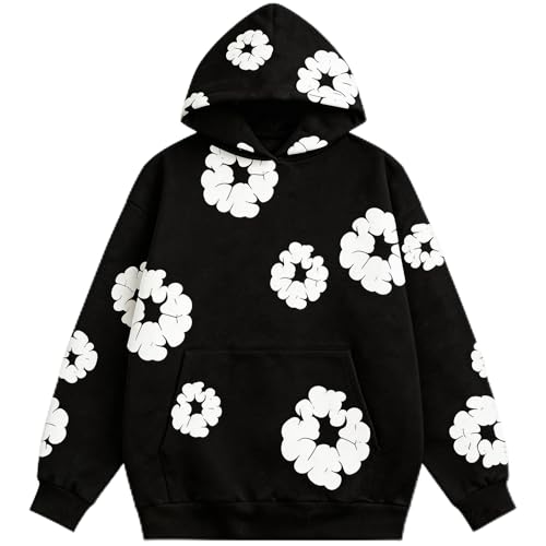 Amazon.com: RICK TOP ONE Y2K Style Bubble Print Hoodie, Long