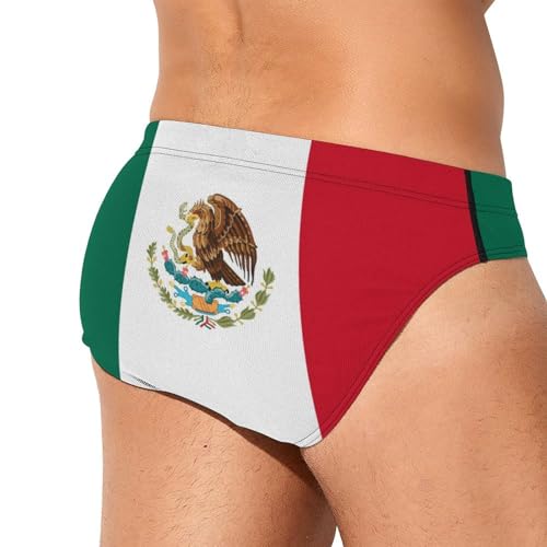 Mexico Mexican Flag Men Triangle Briefs Soft Elastic Underwear Breathable Underpants2
