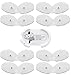 Tens Unit Pads Patches Holder with Extra Replacement Reusable Electrodes 8 Pairs Stick-on Snap on Pads 510(k) Cleared for TechCare Massagers iRest Massager Unimed Massager Tens Machine Device