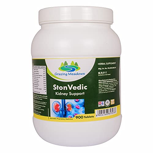 Grazing Meadows Ston Vedic 900 Tablets | Ayurvedic Herbal Supplement for Kidney Stone Grazing Meadows Ston Vedic 900 Tablets | Ayurvedic Herbal Supplement for Kidney Stone