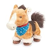 Cuddle Barn - Colt | Walking Horse Toy - Interactive Plush Pony Says Western Cowboy Catchphrases and Trots to Music - The Lone Ranger Theme Song, 8 inches