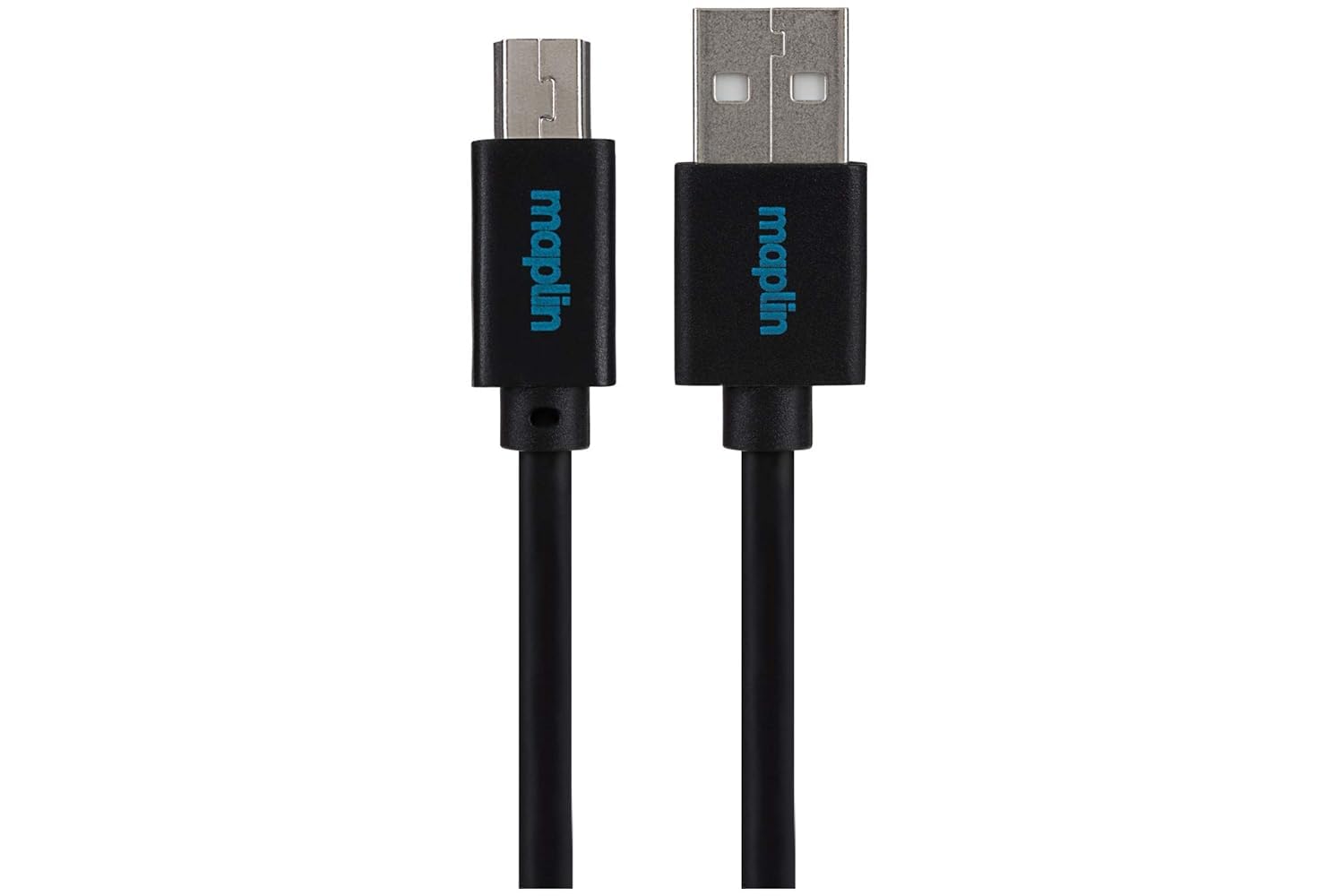 Maplin Black Usb-A To Mini Usb-B Cable - 5M