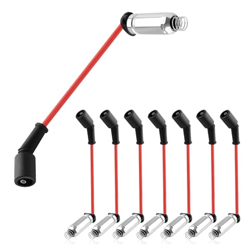 8PCS Spark Plug Wires Set Compatible with Chevy GMC Cadillac,High Performance Spark Plug Wire Replacement OEM#88862385,9748HH,22716,Automotive Replacement Spark Plugs Wires
