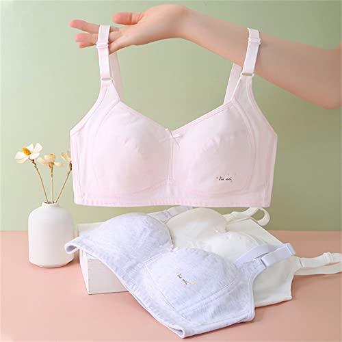 Teen Girl Underwear Size 14 Teen Girls Seamless Training Bras Adjustable Straps Sports Bras Girl's ComfortFlex Fit (Pink, M)2