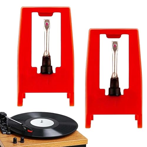 Agujas para tocadiscos, agujas de repuesto para tocadiscos de diamante, repuesto para tocadiscos, lápiz capacitivo universal, para tocadiscos, fonógrafo, 2 unidades