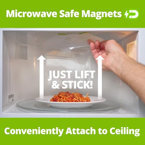 Image of HOVER COVER Magnetic Microwave Splatter Cover for Food - 12-Inch - Green