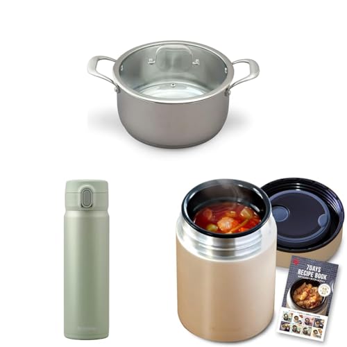 yZbgzACXI[}(IRIS OHYAMA)  24cm KX/IHΉ HΉ ȒP XeX/Vo[ SP-P24 +  500ml XeX}O{g ^b` Ў胍bN y[O[ SM-O5