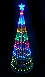 NorthLight 6 ft. Multi-Color LED Light Show Cone Christmas Tree Lighted Yard Art Decoration