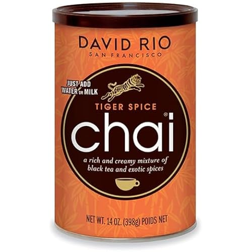 David Rio Tiger Spice Chai Tea Latte Mix, 14 Oz