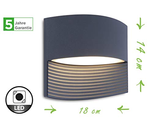 Eco Light Lámpara LED exterior, y otros metales, 11 W, Antracita